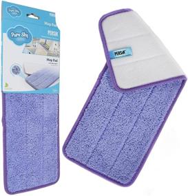 img 4 attached to Pure-Sky Ultra Microfiber MOP PAD: Stick-Attachable, No-Detergent Floor Cleaning - Perfect for Hardwood, Tile, Marble, Linoleum & Kitchen Floors