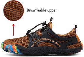 img 3 attached to MTINGZU Sailing Walking Kayaking Barefoot Women's Shoes for Athletic