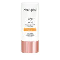 🌞 neutrogena bright boost facial moisturizer: spf 30 sunscreen, brightening oil-free formula with neoglucosamine, moringa seed, vitamin c &amp; e, 1.0 fl. oz logo