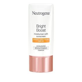 img 4 attached to 🌞 Neutrogena Bright Boost Facial Moisturizer: SPF 30 Sunscreen, Brightening Oil-Free Formula with Neoglucosamine, Moringa Seed, Vitamin C &amp; E, 1.0 fl. oz