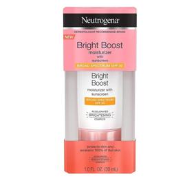 img 2 attached to 🌞 Neutrogena Bright Boost Facial Moisturizer: SPF 30 Sunscreen, Brightening Oil-Free Formula with Neoglucosamine, Moringa Seed, Vitamin C &amp; E, 1.0 fl. oz