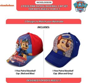 img 2 attached to 🧢 Nickelodeon Boys Paw Patrol 2 Pack Baseball Cap: Perfect Fit for Toddlers and Little Boys!