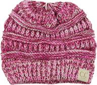 🧒 c.c kids' cute warm and comfy children's knit ski beanie hat: stylish winter headgear for kids! logo