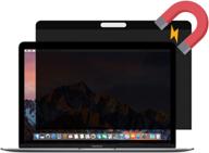 protect your macbook pro with easy on/off magnetic privacy 🔒 screen filter - compatible with 15 inch touch bar/non-touch bar (mid 2016-2019) logo