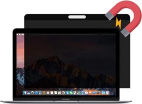 img 4 attached to Protect Your MacBook Pro with Easy On/Off Magnetic Privacy 🔒 Screen Filter - Compatible with 15 inch Touch Bar/Non-Touch Bar (Mid 2016-2019)