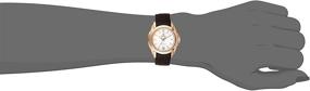 img 3 attached to Bulova Women's Precisionist Longwood 🌹 Rose-Tone Brown Leather Watch (Model 97M104)