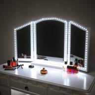 💡 enhance your makeup routine with led vanity mirror lights - 13ft flexible light strip kit, 6000k daylight white, dimmer, power supply - diy mirror setup (mirror not included) логотип