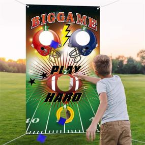 img 4 attached to 🏈 Ultimate Outdoor Football Children Decorations Supplies: Unleash the Sports Spirit!