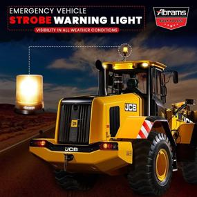 img 2 attached to Abrams SAE Class-1 StarEye 7-Inch Dome 12 LED Magnet/Permanent Mount Construction Vehicle Warning Strobe Beacon Light - Amber
