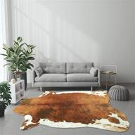 dwelke cowhide animal livingroom，faux bedroom logo