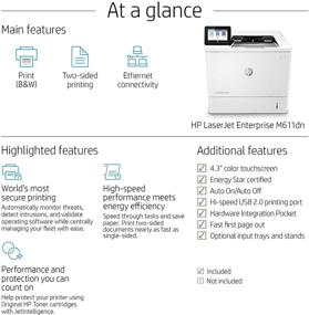 img 1 attached to HP Laserjet Enterprise M611Dn Monochrome