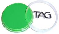 🎨 tag face and body paint - 32gm neon green logo