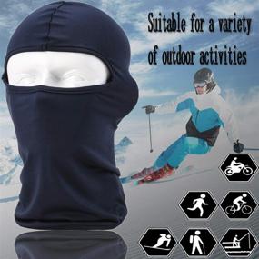 img 3 attached to 🛡️ Ultimate Protection: Seamless Neck Gaiter Shield Scarf Bandana Face Mask for Motorcycle Cycling, Running, and More with UV Protection