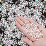💎 favoby 4000 pcs bling diamond acrylic gem table scatter: perfect wedding decoration - ab white acrylic diamonds rhinestones vase fillers for birthday, baby shower, and party tables logo