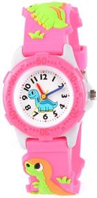 img 4 attached to Venhoo Waterproof Silicone Children Child Pink Girls' Watches