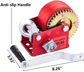 img 2 attached to 600Lbs Manual Handle Ratchet Trailer