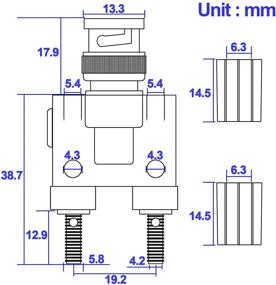 img 3 attached to 🔌 BNC мужской разъем на двойной 4-мм женский разъем банановых гнезд связывания разъема постов RF коаксиальный разъединитель коннектор BNC банановый адаптер (упаковка из 2 штук) - Усиленный SEO