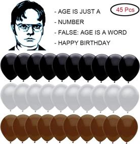 img 2 attached to Lsang Birthday Balloons Merchandise Schrute