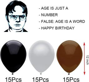 img 1 attached to Lsang Birthday Balloons Merchandise Schrute