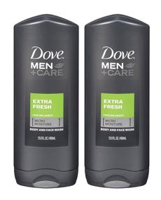 img 1 attached to 🚿 Dove Men+Care Extra Fresh Body Wash Twin Pack, 13.5 oz