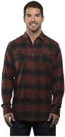 👔 stylish men's burnside yarn dyed flannel shirt b8210 - a perfect addition to your wardrobe! logo