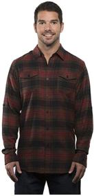 img 1 attached to 👔 Stylish Men's Burnside Yarn Dyed Flannel Shirt B8210 - A Perfect Addition to Your Wardrobe!