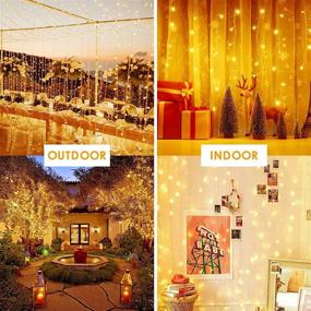 img 3 attached to 🎄 Super Bright 2-Pack 56FT 240 LED Christmas Lights: Decorate Your Outdoor/Indoor Space with Twinkle Lights - 8 Modes, Warm White