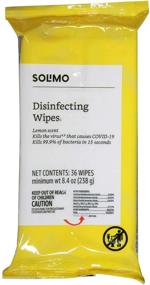 img 3 attached to 🧻 Solimo Disinfecting Wipes On-The-Go (432 wipes - 36 packs of 12 ct each)