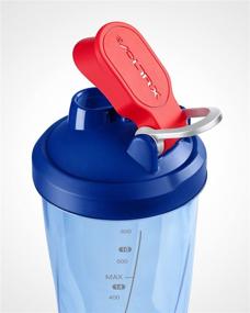 img 2 attached to VOLTRX Electric Shaker Bottle - VortexBoost Portable USB C Rechargeable Protein Shake Mixer, BPA Free, Colored Light Base, 24 oz Blue