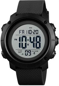 img 4 attached to 🕶️ Ultimate Waterproof Digital Sports Watches for Teenage Boys in a Military Style