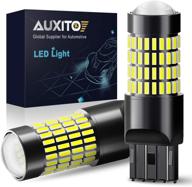 🔦 7443 backup reverse light led bulbs - auxito 1400 lumens 102-smd led chipsets, 7440 7441 7444 992 w21w wedge bulbs with projector, 6000k xenon white logo