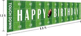 img 3 attached to 🏈 Game Day Football Birthday Party Banner | Large Sports Party Decorations | Football Backdrop Hanging Decor (9.8 x 1.5 feet)