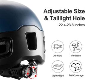 img 3 attached to 🚴 ROCKBROS Adult Bike Bicycle Helmet: Advanced Safety & Style for Urban Commuters with Rear Light