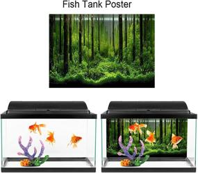 img 3 attached to 🐠 PVC Underwater Forest Tank Background: Adhesive Fish Tank Decoration (24.02x16.14in)