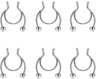 jofukin stainless flexible horseshoe piercing women's jewelry logo