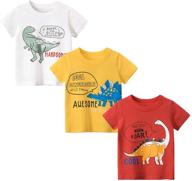 👕 premium mssmart toddler boys summer t-shirts: short sleeve tops, 3 packs, sizes 2-7t logo