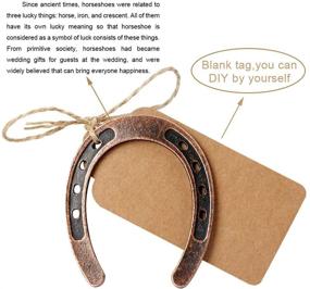 img 3 attached to 🍀 OurWarm 10pcs Good Luck Horseshoe Wedding Favors: Rustic Gifts for Vintage Party Decorations