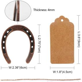 img 2 attached to 🍀 OurWarm 10pcs Good Luck Horseshoe Wedding Favors: Rustic Gifts for Vintage Party Decorations