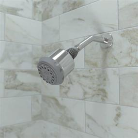 img 2 attached to 🚿 Штатив для душа Hansgrohe Clubmaster 4 дюйма Easy Clean Easy Install: Современный, полный, импульсирующий массаж, мягкий спрей в хроме.