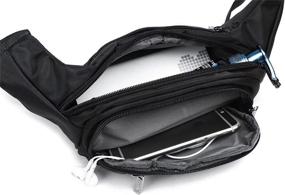 img 2 attached to 🎒 Toudorp Fanny Pack: Versatile 4-Pocket Waist/Bum Bag with Adjustable Belt for Running, Cycling, and Fishing - Ideal for Men and Women (26-44 Inches)