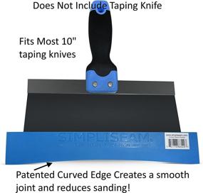 img 2 attached to 🛠️ SimpliSeam Curved Tool Taping Knife Attachment - Easy-to-Use & Compatible with Most 10" Taping Knives (Attachment Only, Knife Not Included) - Ideal for Drywall Repair, Tapered Drywall Joints, and General Purpose Joint Compound
