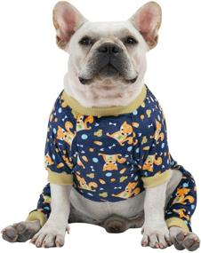 img 4 attached to CuteBone Dog Pajamas Onesie: Adorable 🐾 Pet Clothes for Small Doggies and Cats