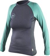 oneill premium womens sleeve rashguard sports & fitness logo