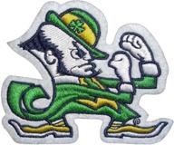 🍀 yibuoo notre dame fighting irish patch - embroidered logo for vest, jacket, cap, hoodie, backpack - iron on/sew on patch logo