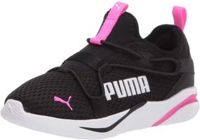 img 4 attached to PUMA Softride Running Black Luminous Unisex Boys' Shoes for Sneakers