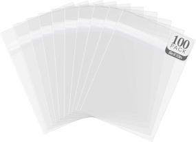 img 4 attached to 100 Pack of Acid-Free Crystal Clear Sleeves Storage Bags for 8x10 Photo Framing Mats Mattes - Golden State Art