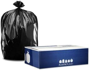 img 4 attached to Plasticplace T55416BK Gallon Garbage Liners