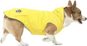 img 4 attached to 🐶 Stay Dry in Style: Canada Pooch Dog Rain Jacket - Torrential Tracker Dog Raincoat Yellow (Size 14) - Waterproof Dog Jacket