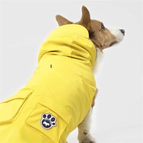 img 3 attached to 🐶 Stay Dry in Style: Canada Pooch Dog Rain Jacket - Torrential Tracker Dog Raincoat Yellow (Size 14) - Waterproof Dog Jacket