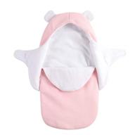 vocheer baby swaddle blanket: soft newborn receiving blanket 👶 & carrier, perfect for baby sleeping bag, 0-12 months, pink logo